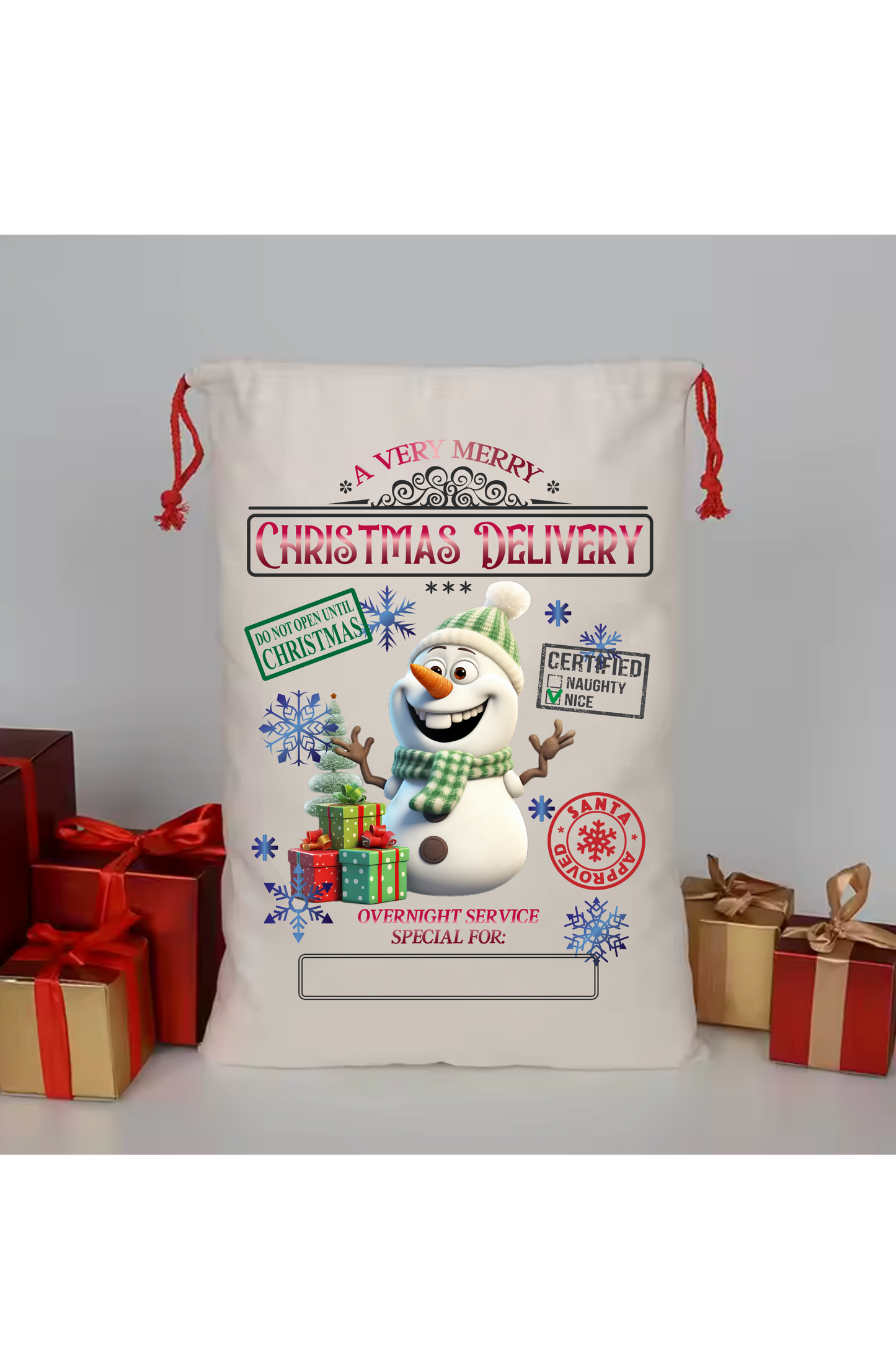Santa Sacks -Snowman