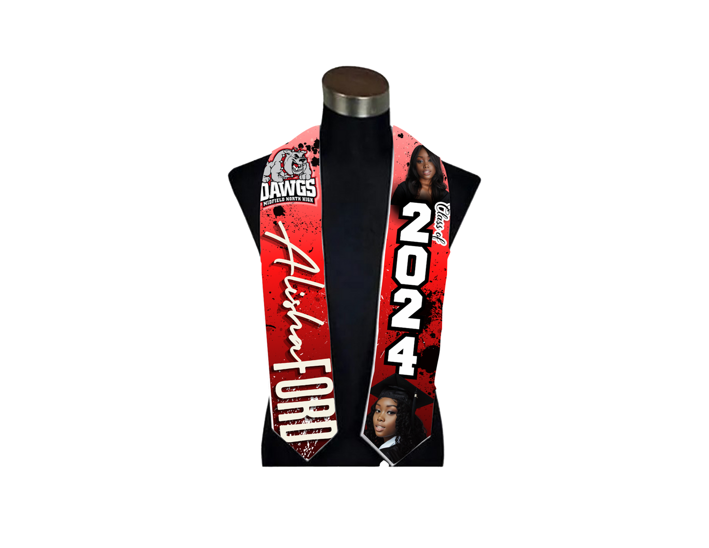 Graduation Stole Red