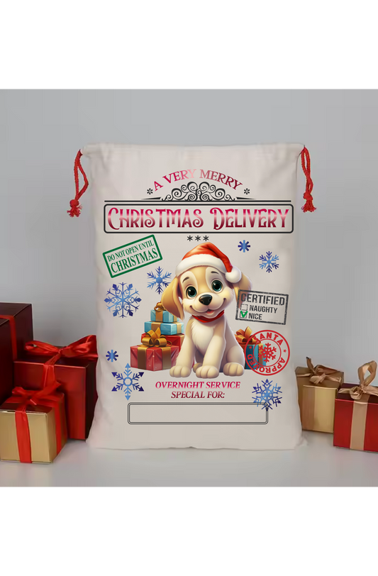 Santa Sacks - Tan Dog