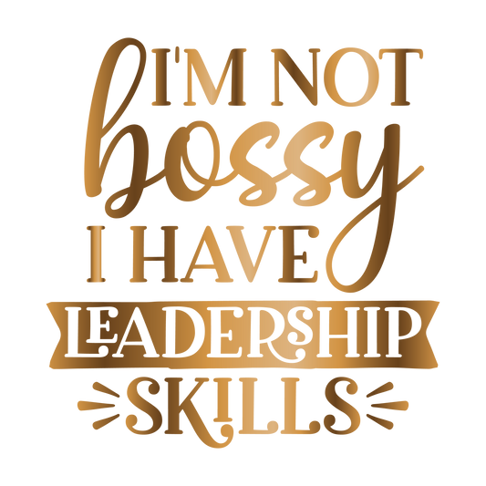 I'm not bossy