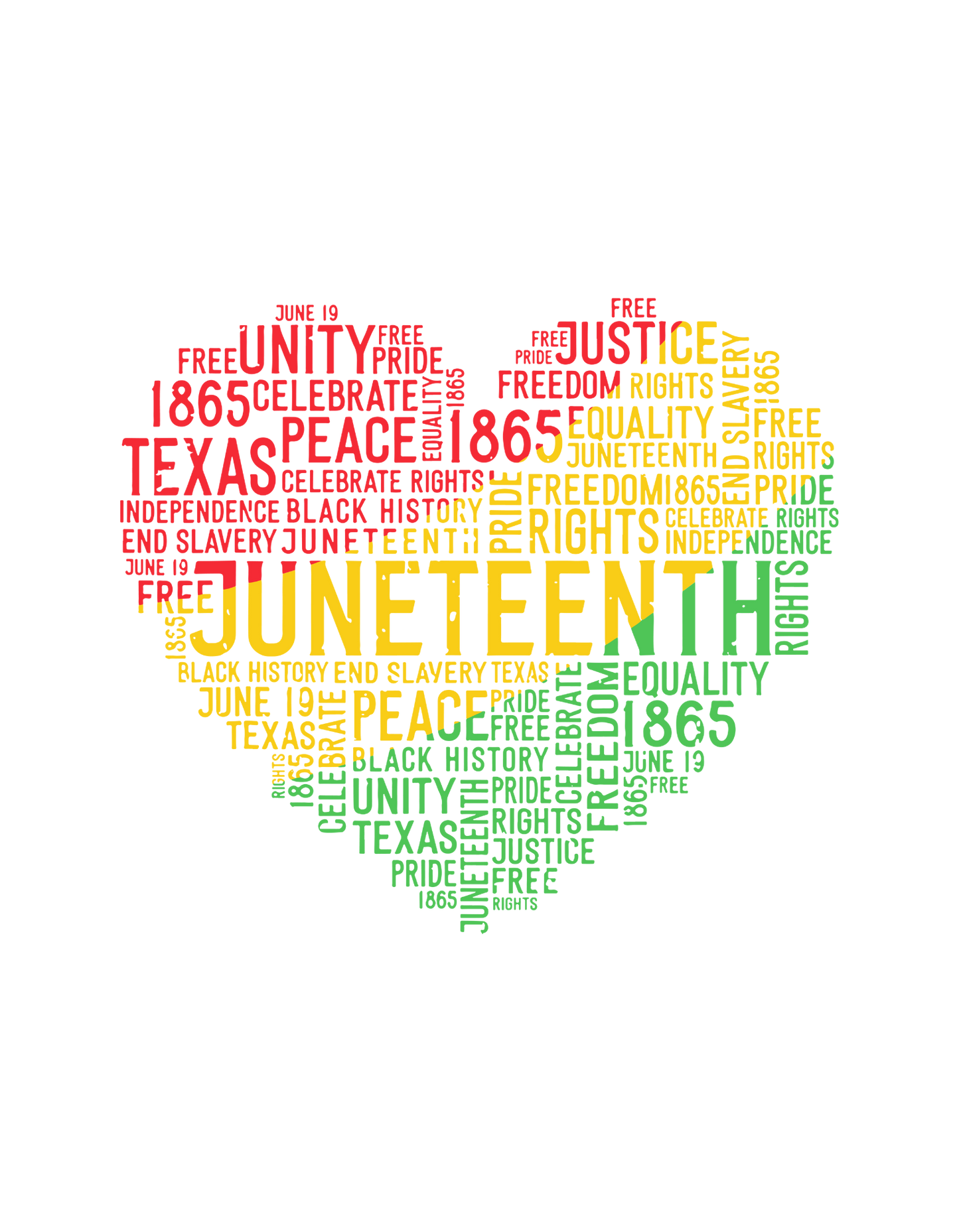 Juneteenth Heart Words