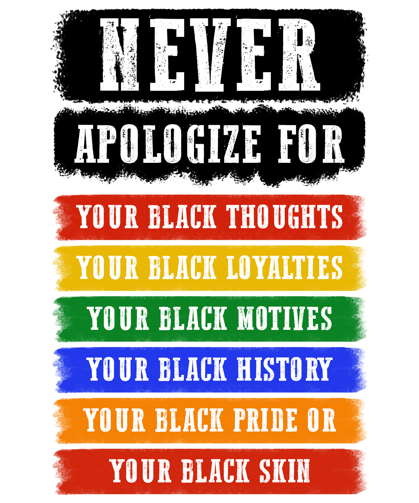 Never Apolgize for #1