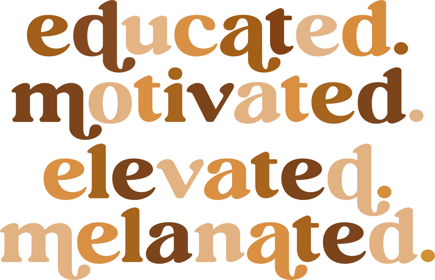 Educated Motivated Elevated Melanated